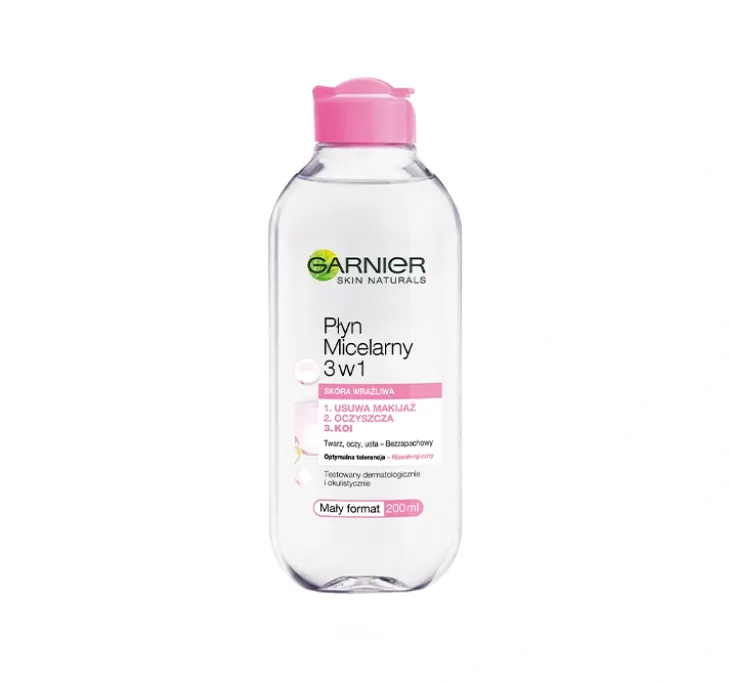 Garnier płyn micelarny 3w1 skóra wrażliwa 200 ml