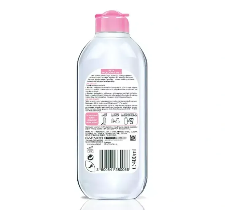 Garnier płyn micelarny 3w1 skóra wrażliwa 400 ml