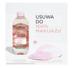 Garnier płyn micelarny z wodą różaną do skóry pozbawionej blasku 400 ml