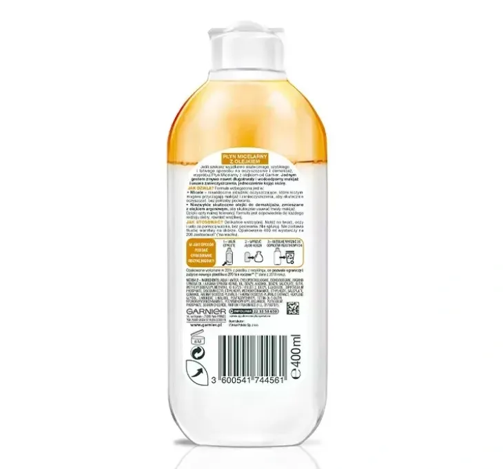Garnier Skin Naturals płyn micelarny z olejkiem arganowym 400 ml