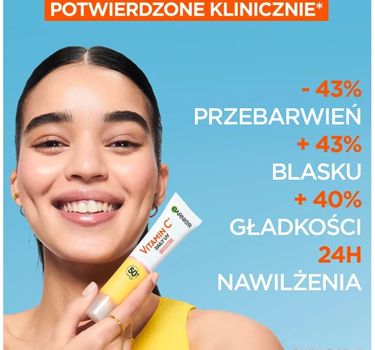 Garnier Vitamin C Daily UV rozświetlający fluid do twarzy SPF50+ Glow 40 ml