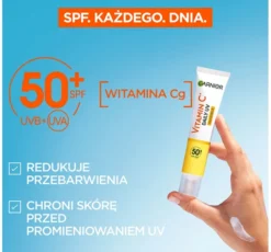 Garnier Vitamin C Daily UV rozświetlający fluid do twarzy SPF50+ Invisible 40 ml