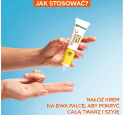 Garnier Vitamin C Daily UV rozświetlający fluid do twarzy SPF50+ Invisible 40 ml
