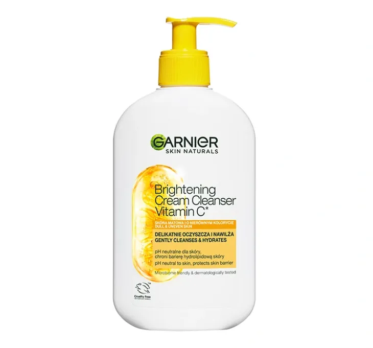 Garnier Vitamin C delikatna emulsja do mycia twarzy skóra matowa o nierównym kolorycie 250 ml