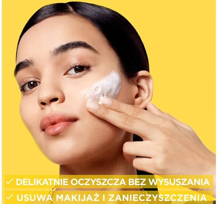 Garnier Vitamin C delikatna emulsja do mycia twarzy skóra matowa o nierównym kolorycie 250 ml