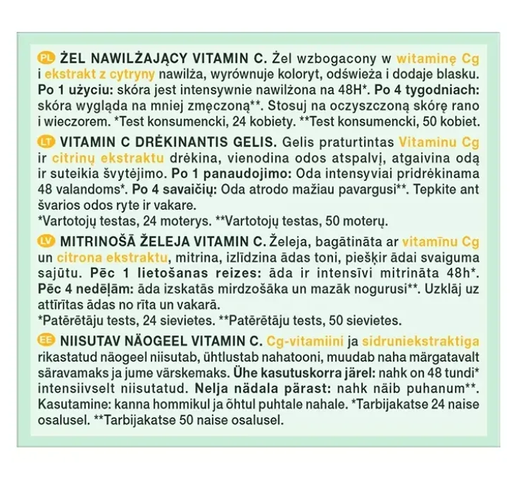 Garnier Vitamin C Glow Jelly nawilżający krem-żel do twarzy 50 ml