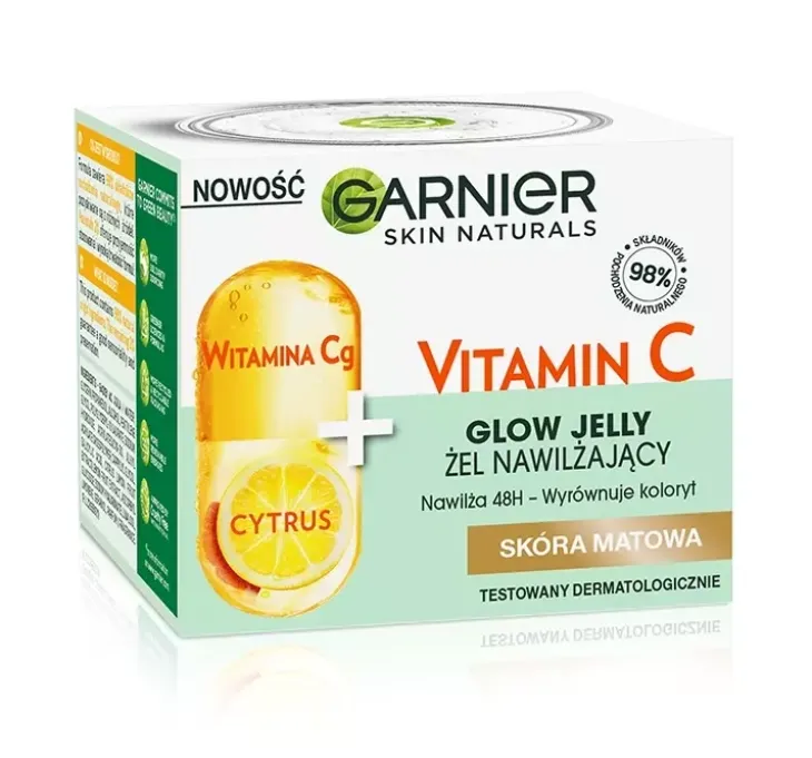 Garnier Vitamin C Glow Jelly nawilżający krem-żel do twarzy 50 ml