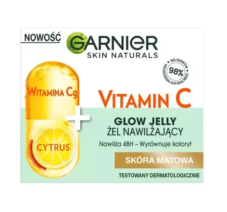 Garnier Vitamin C Glow Jelly nawilżający krem-żel do twarzy 50 ml