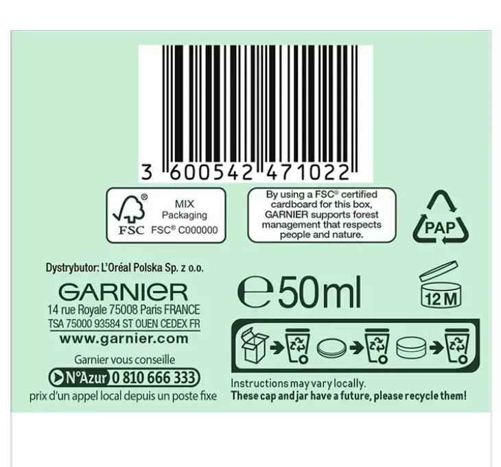 Garnier Vitamin C Glow Jelly nawilżający krem-żel do twarzy 50 ml
