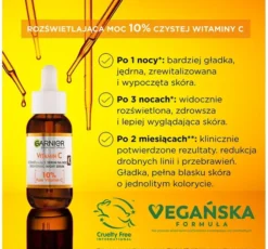 Garnier Vitamin C rozświetlające serum na noc 10% czystej witaminy C 30 ml