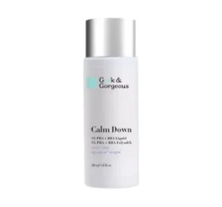 Geek & Gorgeous Calm Down złuszczający tonik eksfoliator do twarzy z kwasami PHA i BHA 4% do cery wrażliwej 30 ml