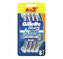 Gillette Blue 3 Comfort jednorazowe maszynki do golenia dla mężczyzn 8 sztuk