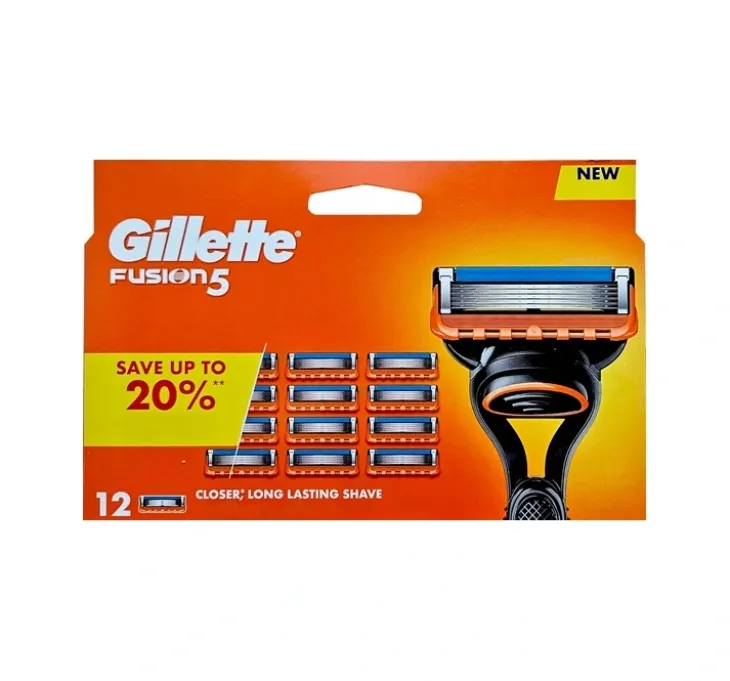 Gillette Fusion 5 wkłady do maszynki do golenia dla mężczyzn 12 sztuk