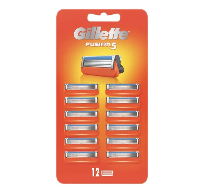 Gillette Fusion 5 wkłady do maszynki do golenia dla mężczyzn 12 sztuk