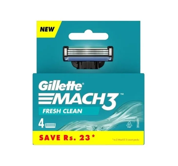 Gillette Mach3 Fresh Clean wkłady do maszynki do golenia dla mężczyzn 4 sztuki