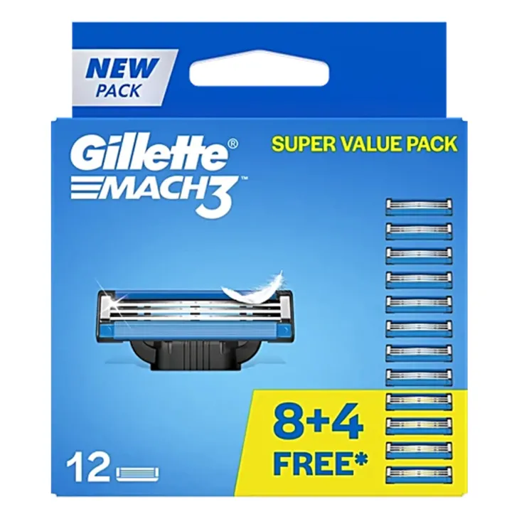 Gillette Mach3 wkłady do maszynki do golenia dla mężczyzn 12 sztuk