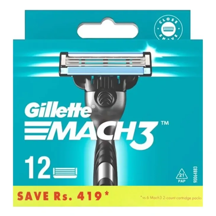 Gillette Mach3 wkłady do maszynki do golenia dla mężczyzn 12 sztuk