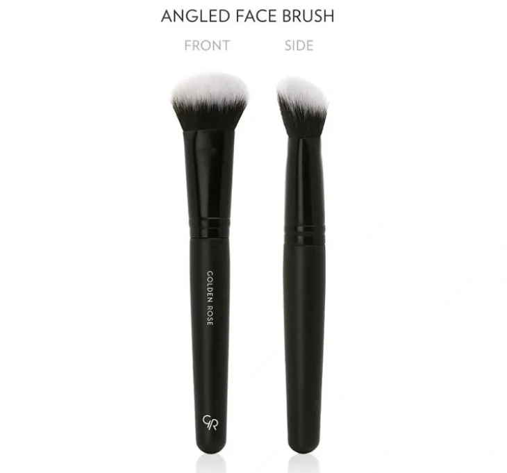 Golden Rose Angled Face Brush pędzel do blendowania i modelowania twarzy