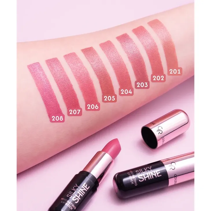 Golden Rose Hydrating Lipstick Silky Shine nawilżająca pomadka do ust 206 4,2 g
