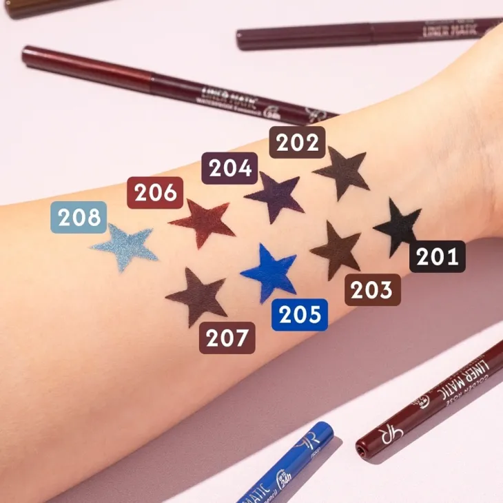 Golden Rose Liner Matic wykręcana wodoodporna kredka do oczu 204 Aubergine 0,35 g