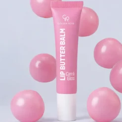 Golden Rose Lip Butter Balm Care&Gloss nawilżająco-odżywczy balsam do ust z peptydami 01 Bubble Gum 13,5 ml