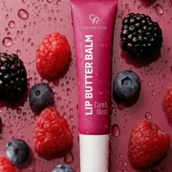 Golden Rose Lip Butter Balm Care&Gloss nawilżająco-odżywczy balsam do ust z peptydami 05 Wild Berry 13,5 ml