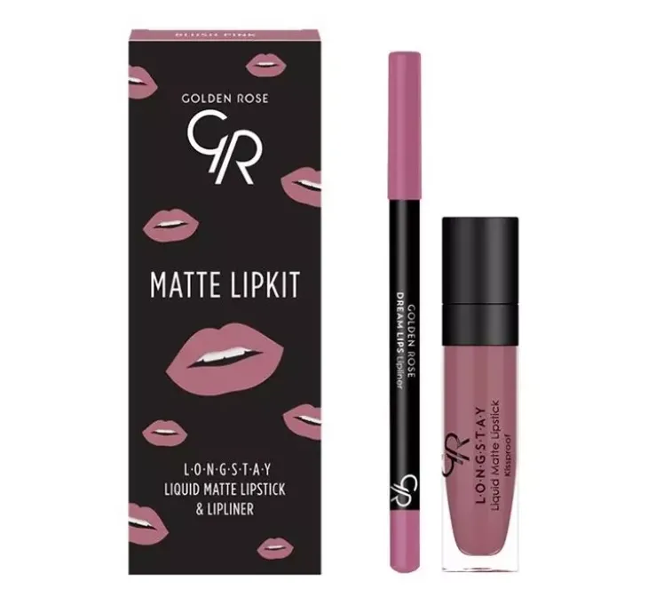 Golden Rose Matte Lipkit zestaw do makijażu ust Blush Pink