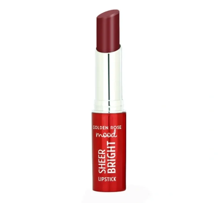 Golden Rose Mood Sheer Bright błyszcząca pomadka w sztyfcie 108 Rosy Plum 3,3 g