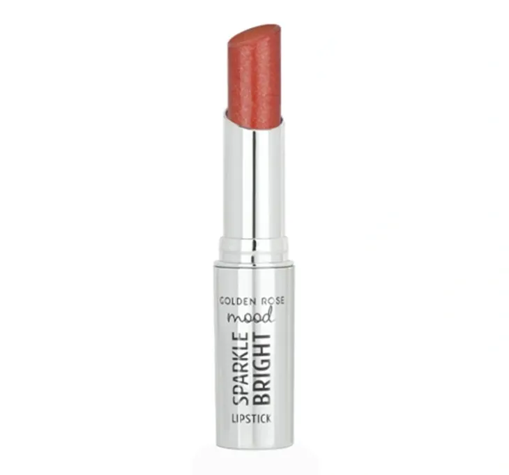 Golden Rose Mood Sparkle Bright brokatowa szminka w sztyfcie 152 Peach Glam 3,3 g