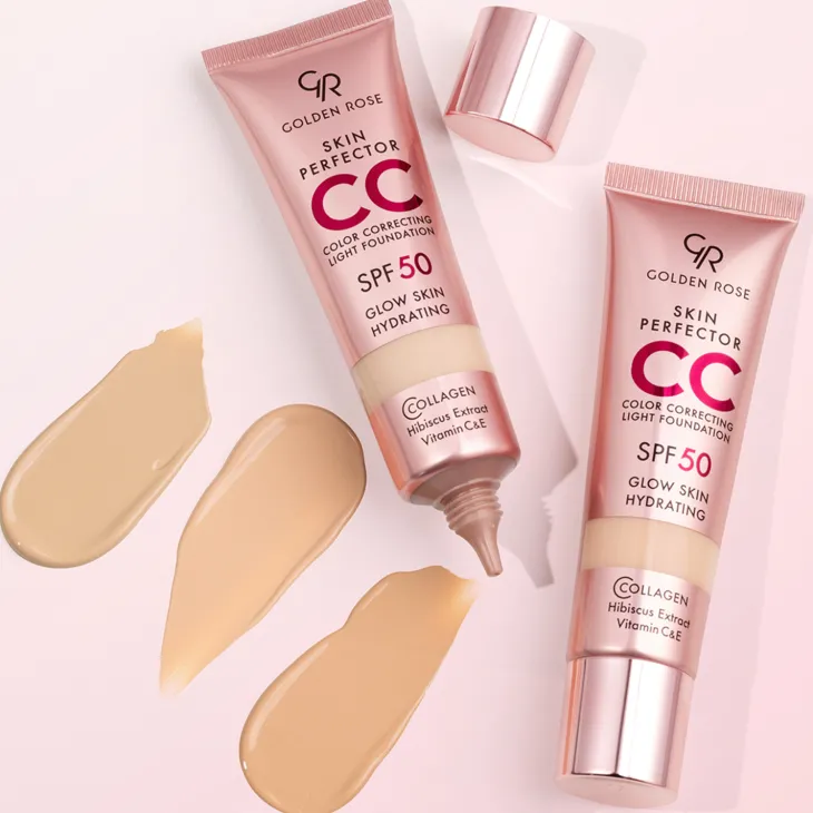 Golden Rose Skin Perfector CC Light Foundation lekki podkład korygujący do twarzy SPF50 102 Neutral 30 ml