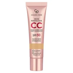 Golden Rose Skin Perfector CC Light Foundation lekki podkład korygujący do twarzy SPF50 102 Neutral 30 ml