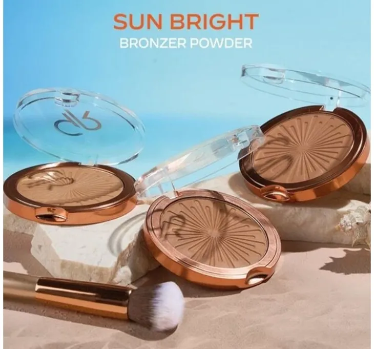 Golden Rose Sun Bright puder brązujący do twarzy 04 Sunset 12,5 g