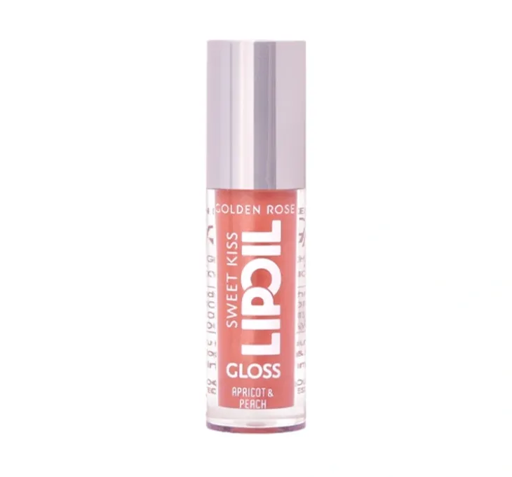 Golden Rose Sweet Kiss Lip Oil Gloss olejek do ust z efektem błyszczyka 02 Apricot & Peach 4,7 ml