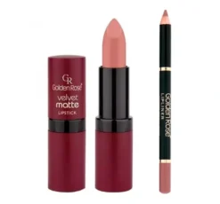 Golden Rose zestaw pomadka do ust Velvet Matte Lipstick 01 4,2 g + kredka do ust Lipliner 223 1,4 g