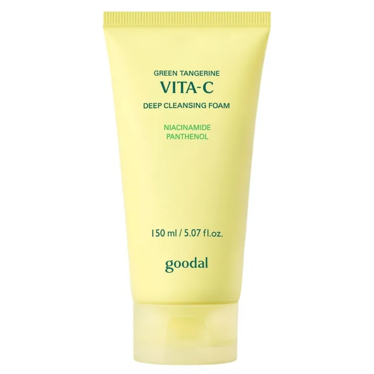 Goodal Green Tangerine Vita C Deep Cleansing Foam głęboko oczyszczająca pianka do mycia twarzy z niacynamidem i pantenolem 150 ml