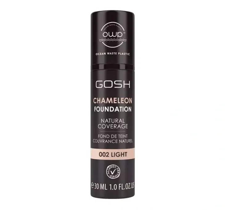 Gosh Chameleon Foundation Natural Coverage podkład adaptujący się do skóry 002 Light 30 ml