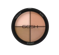 Gosh Contour'n Strobe Kit paleta do konturowania twarzy 4w1 rozświetlacz, róż, podwójny bronzer Light 15 g