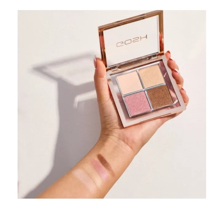 Gosh Glow Palette paleta rozświetlaczy do twarzy 001 Fourfilled 11,6 g