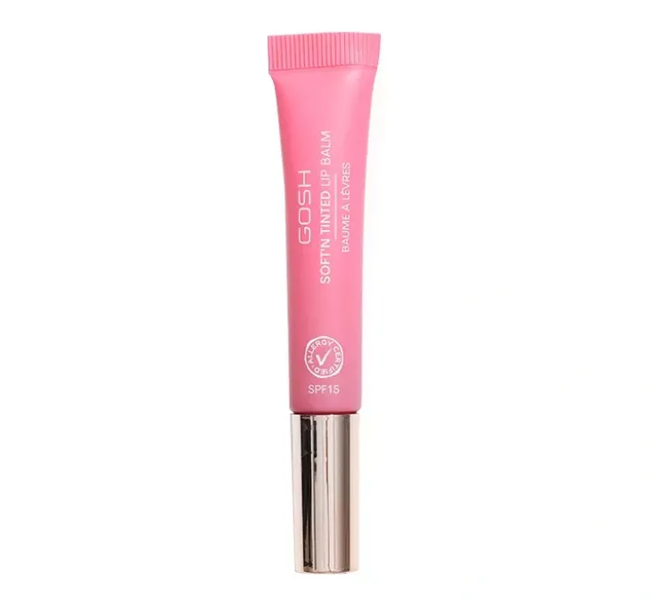 Gosh Soft'n Tinted wegański balsam do ust SPF15 005 Pink Rose 8 ml