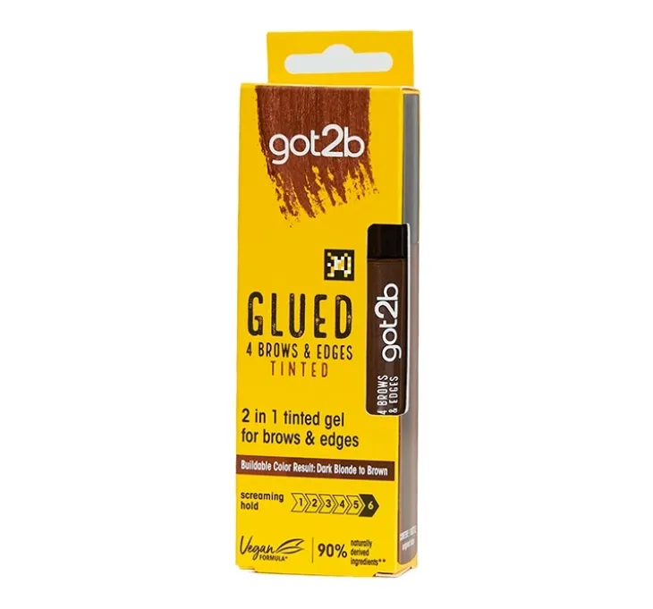 Got2B Glued 4 Brows & Edges żel do stylizacji brwi Tinted Brown 16 ml