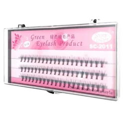 Green Eyelash Silk jedwabne sztuczne rzęsy w kępkach 11 mm 60 sztuk