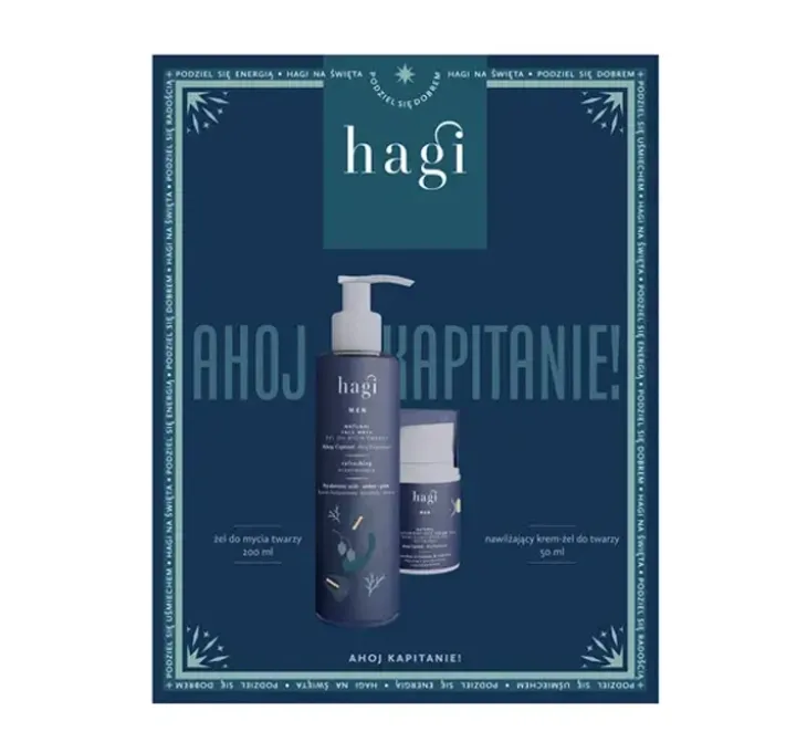 Hagi Ahoj Kapitanie żel do mycia twarzy 200 ml + krem-żel do twarzy 50 ml