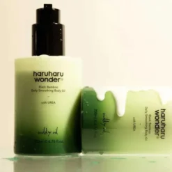 Haruharu Wonder Black Bamboo Daily Soothing Body Oil lekki mleczny olejek do ciała o działaniu kojącym 200 ml