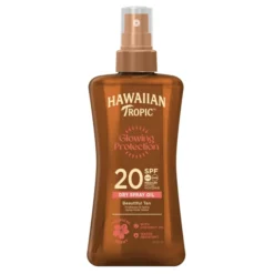 Hawaiian Tropic Glowing Protection Dry Oil Spray suchy olejek ochronny w sprayu SPF20 200 ml