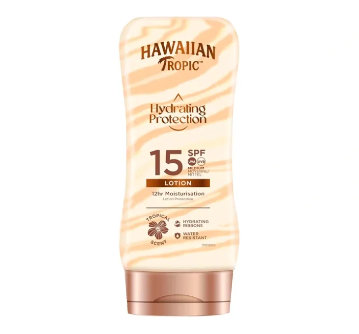 Hawaiian Tropic Hydration Protective mleczko do opalania SPF15 180 ml