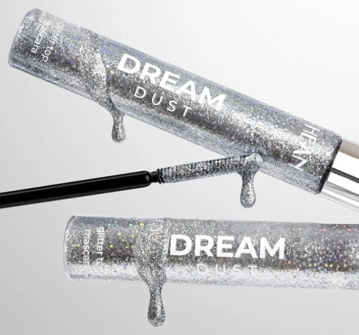 Hean Dream Dust brokatowy topper-tusz do rzęs ze srebrnymi drobinkami 13 ml