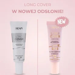 Hean Long Cover All Day Comfort wodoodporny podkład kryjący SPF25 C1 Ivory 25 ml