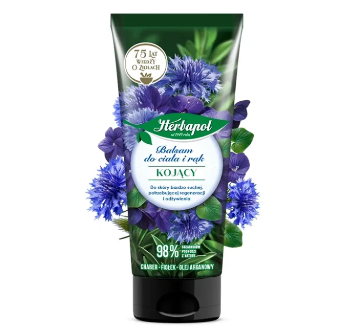 Herbapol kojący balsam do ciała i rąk Chaber Fiołek 200 ml