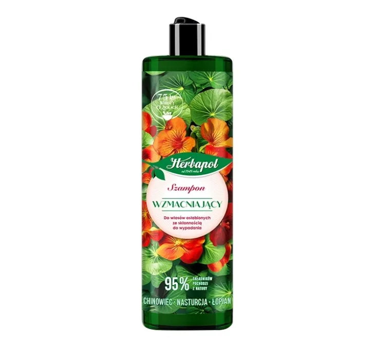 Herbapol wzmacniający szampon do włosów osłabionych ze skłonnością do wypadania 400 ml