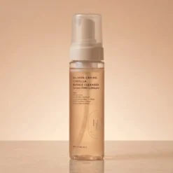 Heveblue Salmon Caring Centella Bubble Cleanser oczyszczająca pianka do twarzy PDRN i wąkrotą azjatycką 200 ml